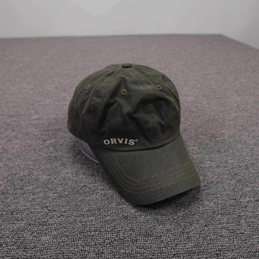 Orvis Hat Cap Strap Back Mens One Size Green Twill Baseball Outdoor Casual